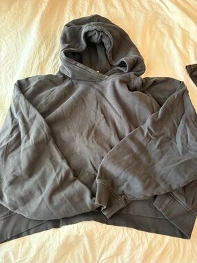 H&M Charcoal Gray Hooded Sweatshirt